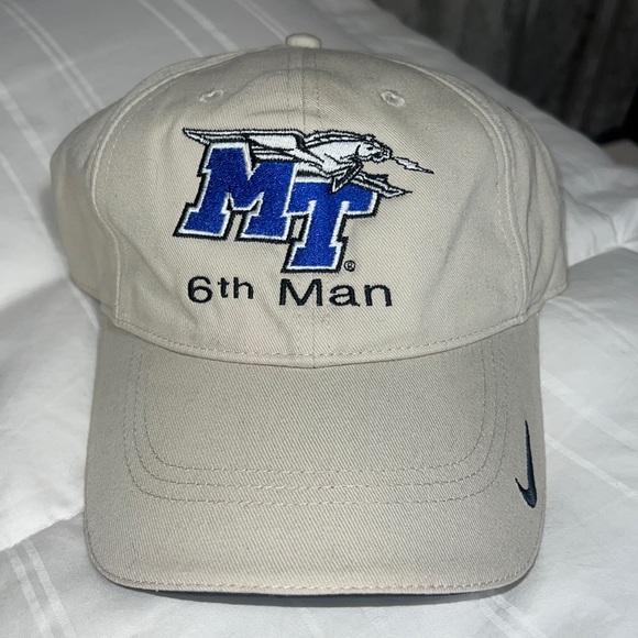 MTSU Nike Golf Khaki 6th Man Baseball Hat - Picture 3 of 7